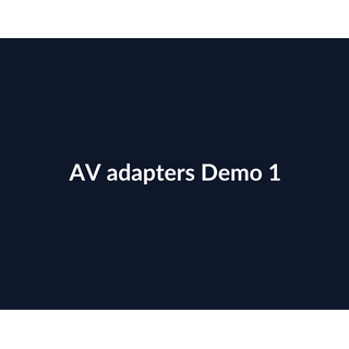 AV adapters Demo 020
