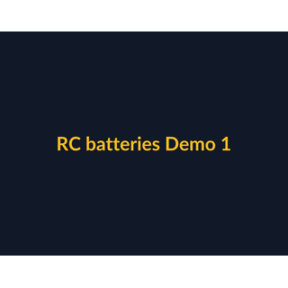 RC batteries Demo 113