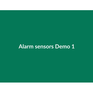 Alarm sensors Demo 088