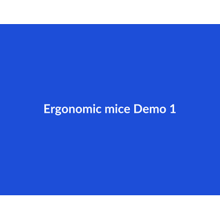 Ergonomic mice Demo 044