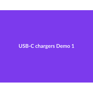 USB-C chargers Demo 061