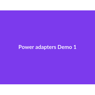 Power adapters Demo 065