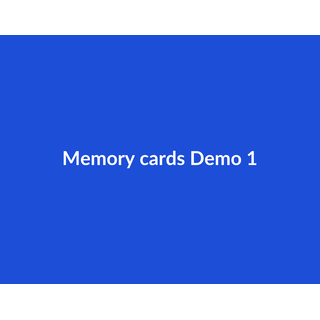 Memory cards Demo 049