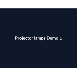 Projector lamps Demo 025