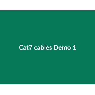Cat7 cables Demo 092