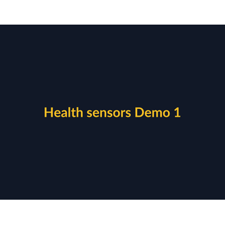 Health sensors Demo 120