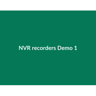 NVR recorders Demo 090
