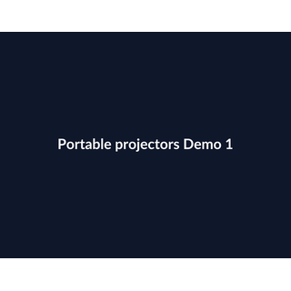 Portable projectors Demo 021
