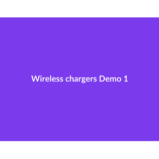Wireless chargers Demo 063