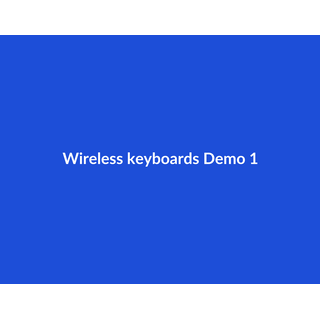Wireless keyboards Demo 042
