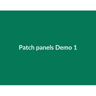 Patch panels Demo 093