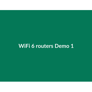 WiFi 6 routers Demo 076