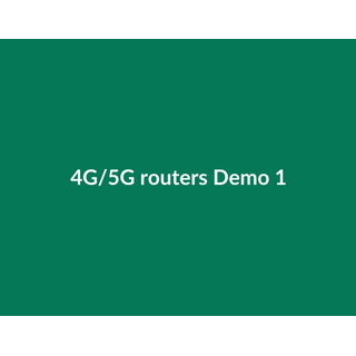 4G/5G routers Demo 080