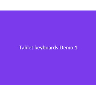 Tablet keyboards Demo 058