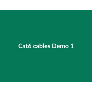 Cat6 cables Demo 091