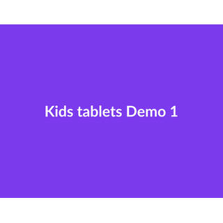 Kids tablets Demo 059