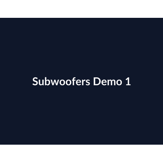 Subwoofers Demo 007